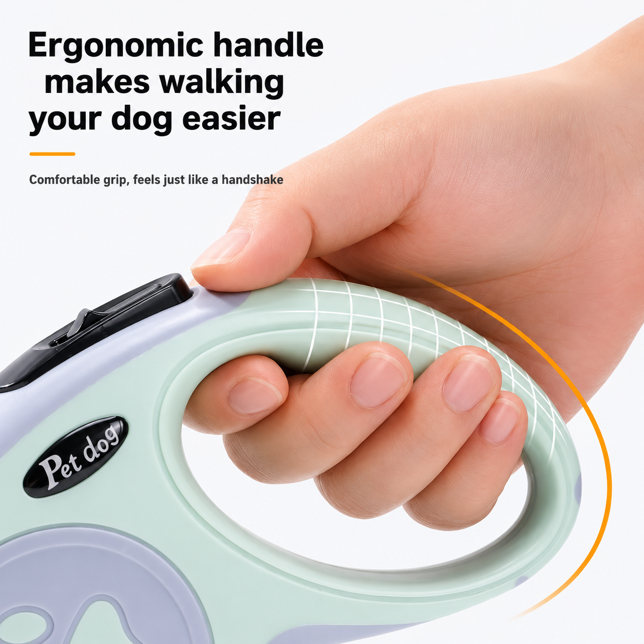 Correa retráctil automática para perros